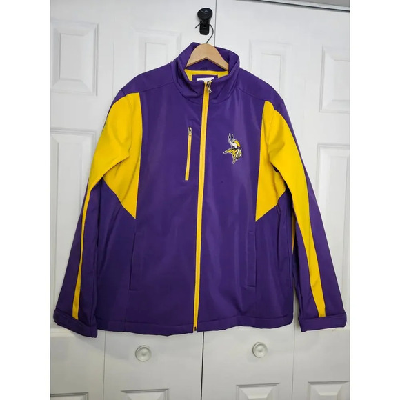 NFL Other - Minnesota Vikings NFL Apparel Large Full Zip Fleece Lined Jacket XL